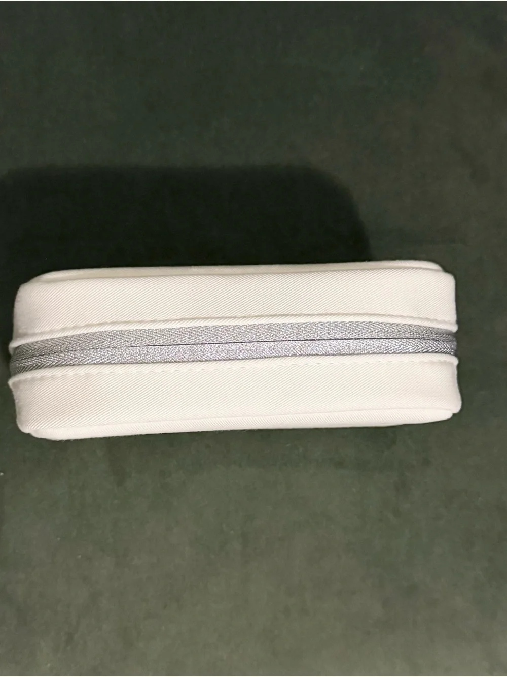 🤍Dior Off White Embossed Makeup Pouch🩶